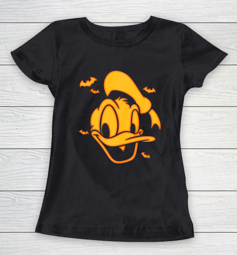Disney Mickey Friends Halloween Donald Carving Women's T-Shirt