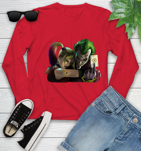 Indiana Pacers NBA Basketball Joker Harley Quinn Suicide Squad Youth Long Sleeve 11