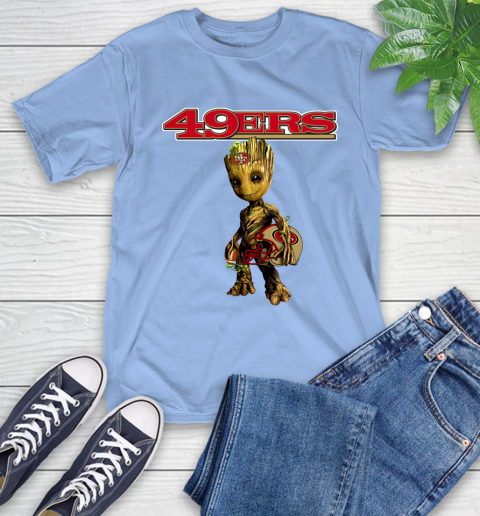 San Francisco 49ers NFL Football Groot Marvel Guardians Of The Galaxy T-Shirt 11