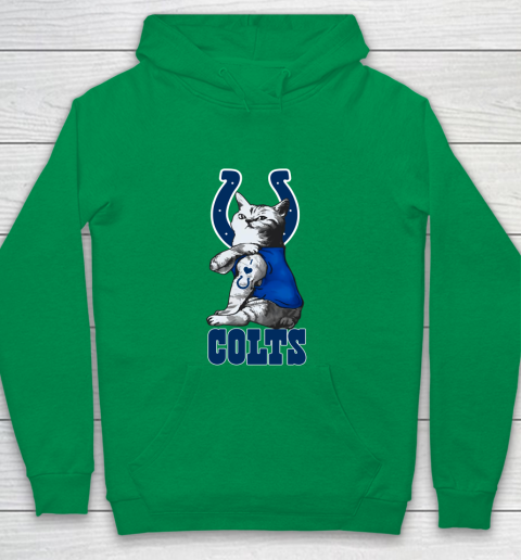 NFL Football My Cat Loves Indianapolis Colts Youth Hoodie 4