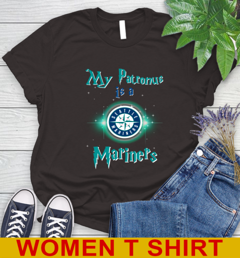 MLB Baseball Harry Potter My Patronus Is A Seattle Mariners Women's T-Shirt 9