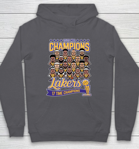 Lakers Finals Champions 17 Times 2020 NBA Hoodie Tee For Sports