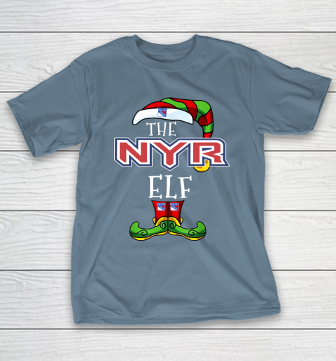 New York Rangers Christmas ELF Funny NHL T-Shirt 6