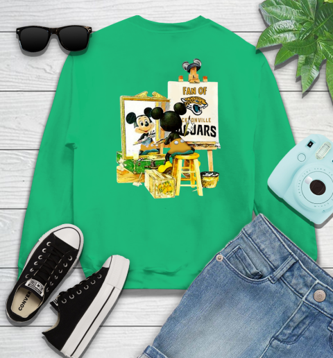 NFL Football Jacksonville Jaguars Mickey Drawing Shirt 31