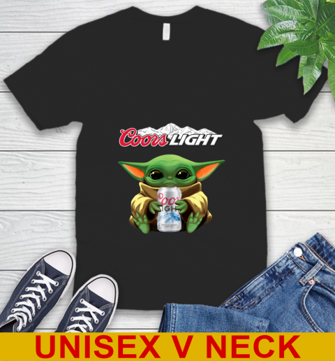Star Wars Baby Yoda Hugs Coors Beer Shirt 50
