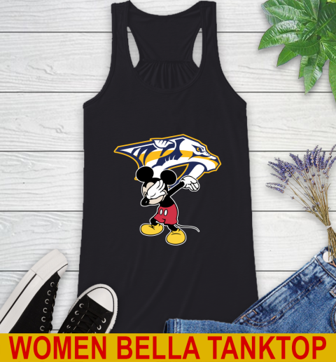 Nashville Predators NHL Hockey Dabbing Mickey Disney Sports Racerback Tank 3 Nashville Predators NHL Hockey Dabbing Mickey Disney Sports Racerback Tank - Image 3