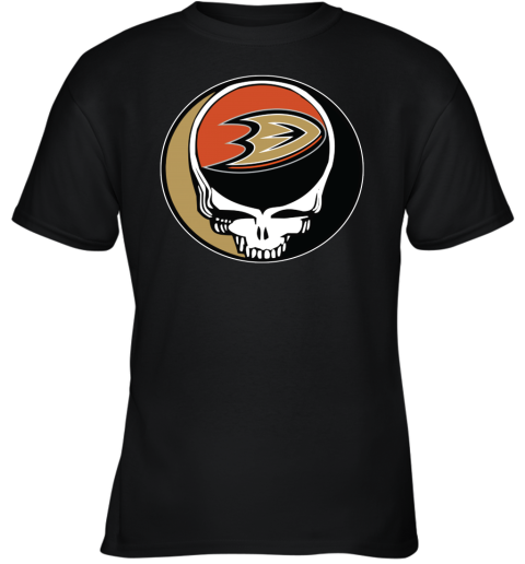Anaheim Ducks Grateful Dead Steal Your Face Hockey Nhl Shirts Kids T-Shirt