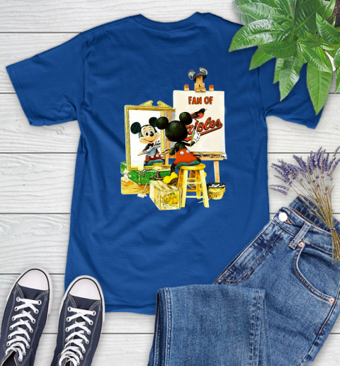 MLB Baseball Baltimore Orioles Mickey Drawing Shirt 91