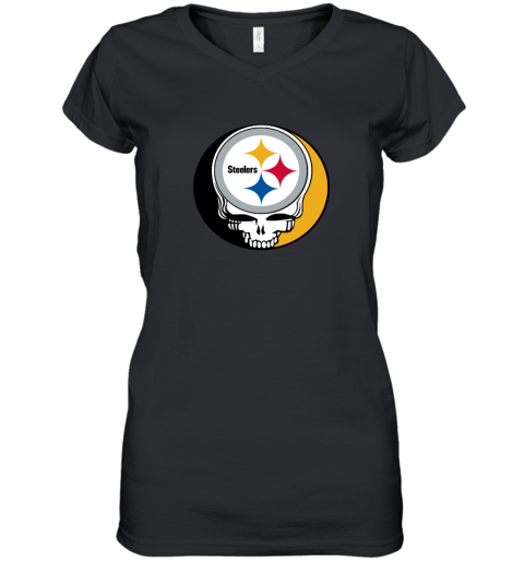 Pittsburgh Steelers x Grateful Dead Women's V-Neck T-Shirt