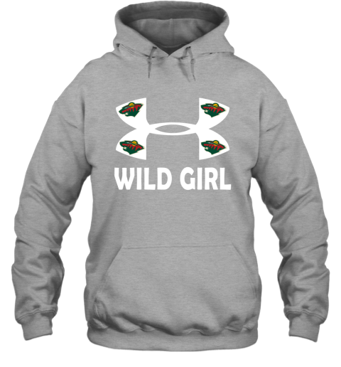 NHL Minnesota Wild Girl Under Armour Hockey Sports YABFPEWFvCZ hoodie 23 95 151514 front sport grey