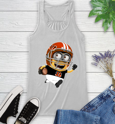 NFL Cincinnati Bengals Minions Disney Football Sports Racerback Tank