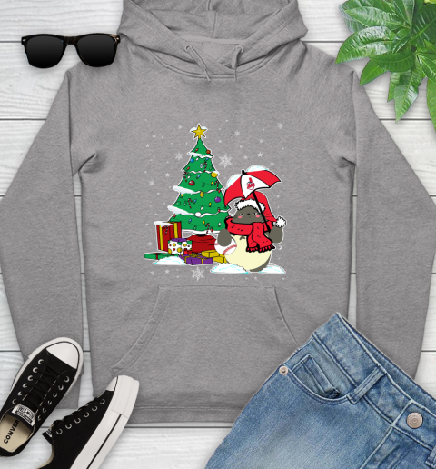 Cleveland Indians MLB Baseball Cute Tonari No Totoro Christmas Sports Youth Hoodie 6
