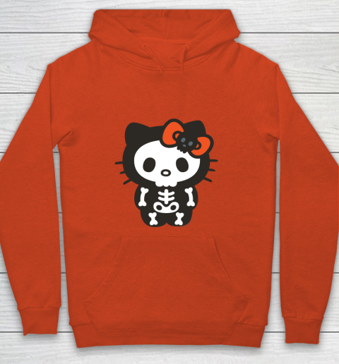 Hello Kitty Skeleton Halloween Youth Hoodie 3