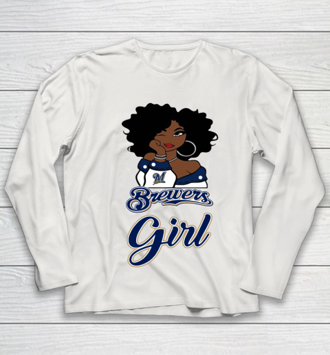 Milwaukee Brewerss Girl MLB Youth Long Sleeve 11