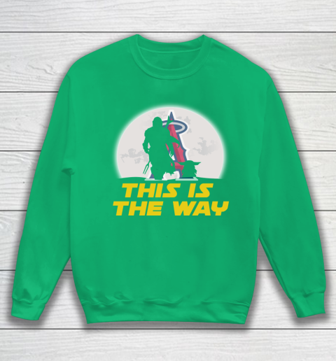 Los Angeles Angels MLB Baseball Star Wars Yoda And Mandalorian This Is The Way Sweatshirt 5