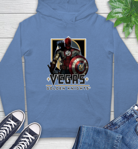 NHL Captain America Thor Spider Man Hawkeye Avengers Endgame Hockey Vegas Golden Knights Hoodie 11