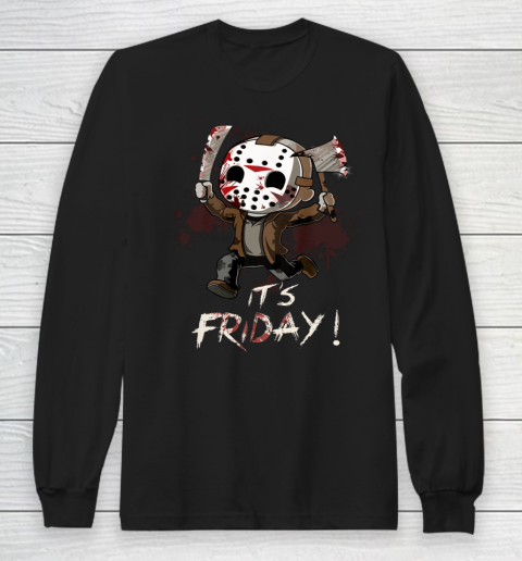Funny Friday 13th Jason Funny Halloween Horror Long Sleeve T-Shirt