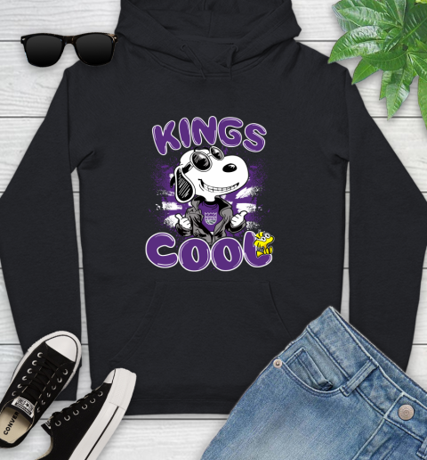 NBA Basketball Sacramento Kings Cool Snoopy Shirt Youth Hoodie