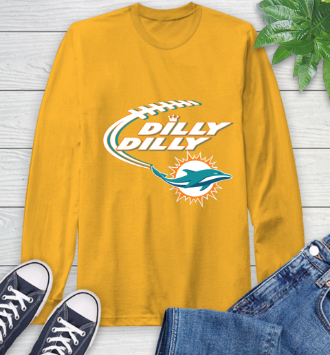 NFL Miami Dolphins Dilly Dilly Football Sports Long Sleeve T-Shirt 3