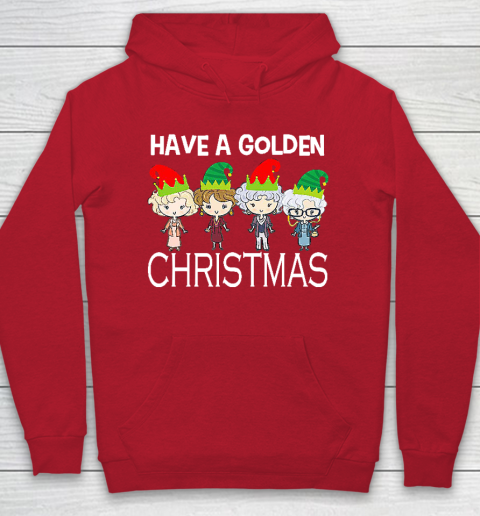 Golden Girls Lovers Gift T shirt Have A Golden Christmas Vintage Hoodie 7