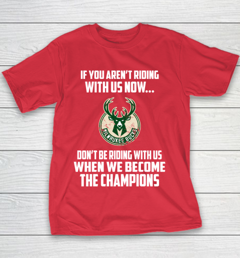 NBA Milwaukee Bucks Basketball We Become The Champions Youth T-Shirt 7