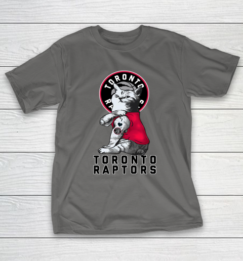 NBA Basketball My Cat Loves Toronto Raptors T-Shirt 8