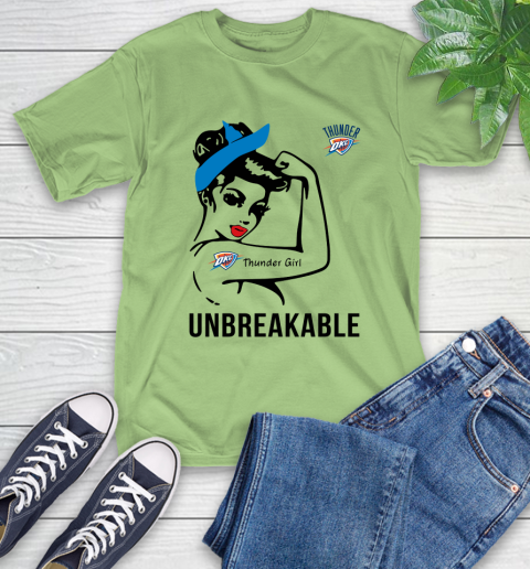 NBA Oklahoma City Thunder Girl Unbreakable Basketball Sports T-Shirt 9