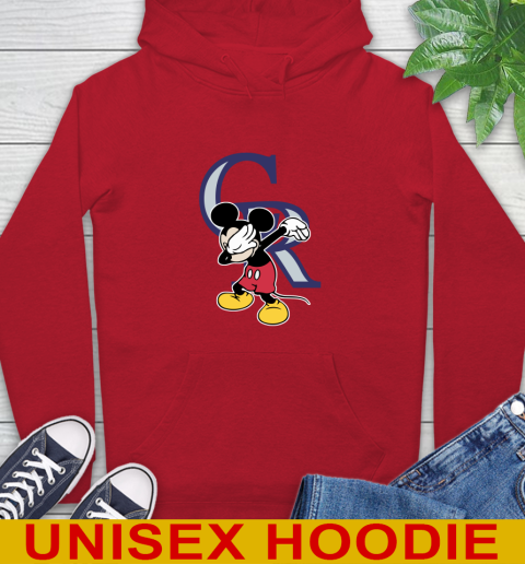 Colorado Rockies MLB Baseball Dabbing Mickey Disney Sports Hoodie 10