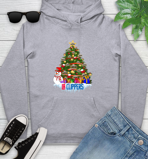LA Clippers Merry Christmas NBA Basketball Sports Youth Hoodie 6