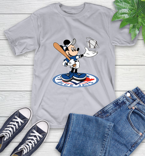 MLB Baseball Toronto Blue Jays Cheerful Mickey Disney Shirt T-Shirt 6