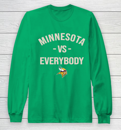 Minnesota Vikings Vs Everybody Long Sleeve T-Shirt 4
