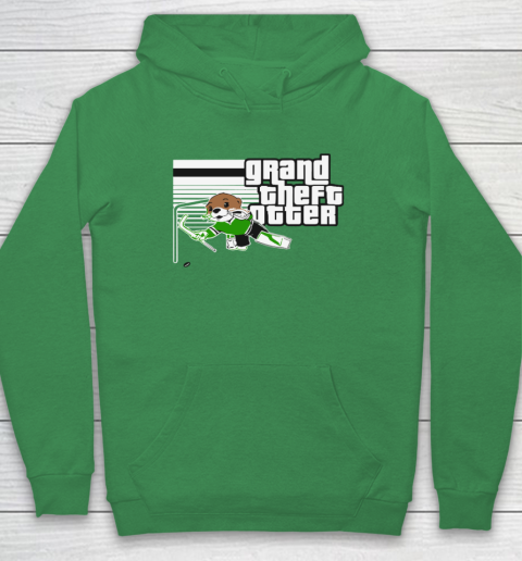Jake Oettinger Grand Theft Otter Dallas Hockey Hoodie
