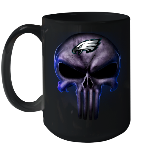 Philadelphia Eagles NFL Football Punisher Skull Sports Ceramic Mug 15oz