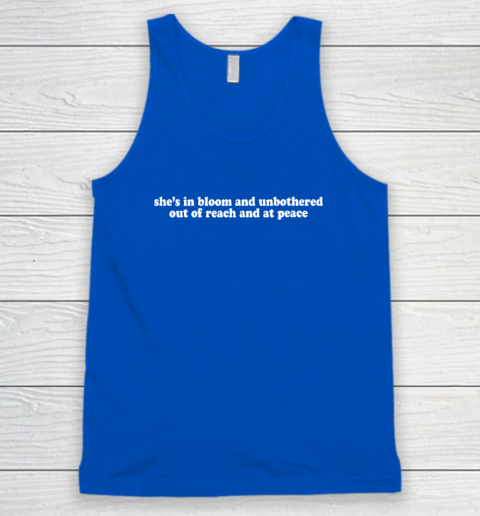 Womens She's In Bloom And Unbothered Out Of Reach And At Peace Tank Top 3