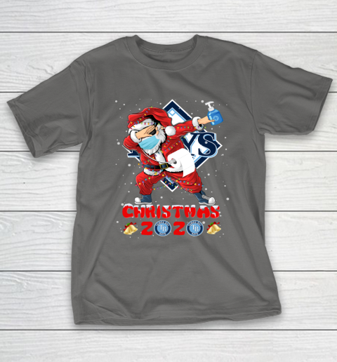 Tampa Bay Rays Funny Santa Claus Dabbing Christmas 2020 MLB T-Shirt 8