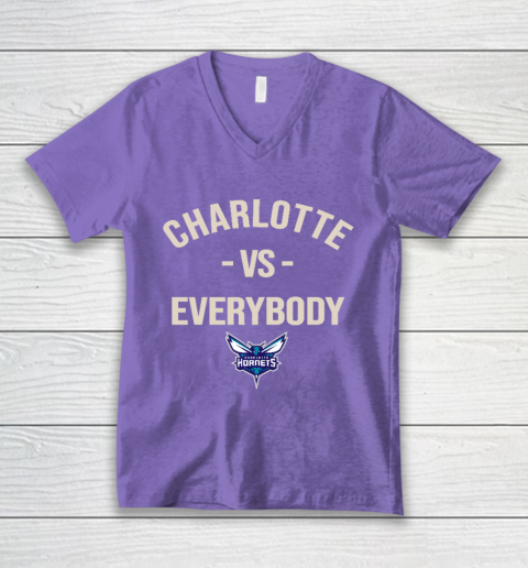 Charlotte Hornets Vs Everybody V-Neck T-Shirt 8