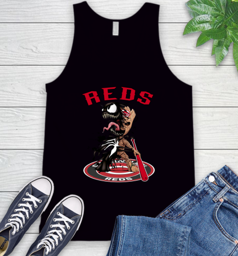 MLB Cincinnati Reds Baseball Venom Groot Guardians Of The Galaxy Tank Top 2