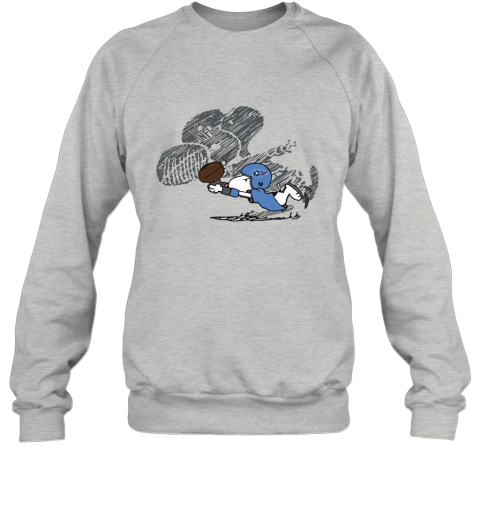 Tennessee Titans Snoopy Plays The Football Game lyvw tennessee titans snoopy plays the football game sweatshirt 35 front sport grey