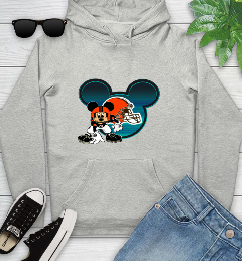NFL Cleveland Browns Mickey Mouse Disney Football T Shirt Youth Hoodie
