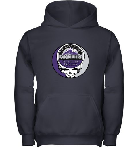 Colorado Rockies The Grateful Dead Baseball MLB Mashup Youth Hoodie