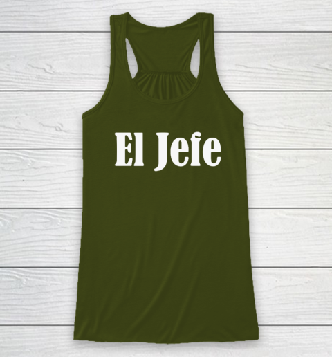 Coach Pop El Jefe (print on front and back) Racerback Tank 2