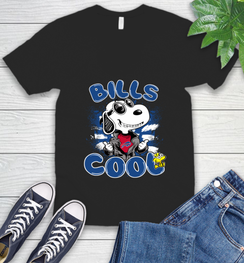 NFL Football Buffalo Bills Cool Snoopy Shirt V-Neck T-Shirt