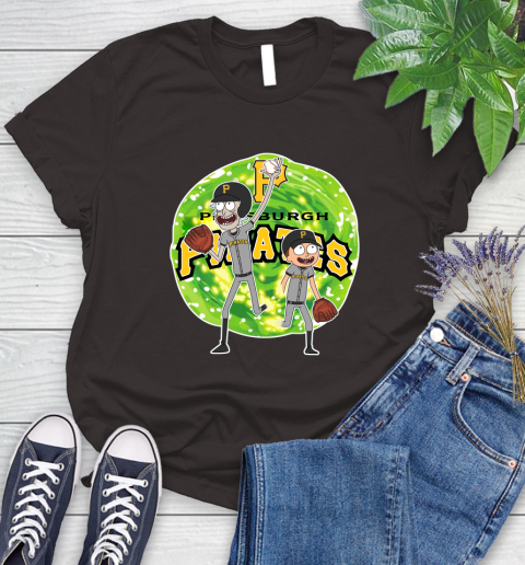 MLB Pittsburgh Pirates Rick And Morty Baseball Sports Women's T-Shirt 8