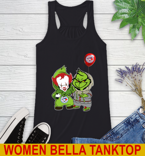 Baby Pennywise Grinch Christmas MLB Baseball Toronto Blue Jays Racerback Tank 2