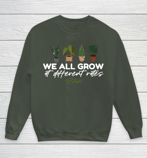 We All Grow At Different Rates, Special Education Teacher Autism Awareness Youth Sweatshirt 8