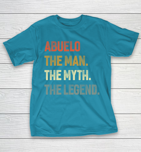 Grandpa Funny Gift Apparel  Abuelo The Man The Myth The Legend Grandpa T-Shirt 7