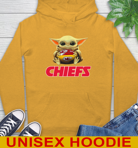 NFL Football Kansas City Chiefs Baby Yoda Star Wars Shirt Hoodie 3