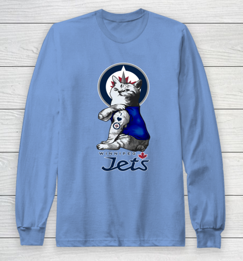 NHL My Cat Loves Winnipeg Jets Hockey Long Sleeve T-Shirt 8