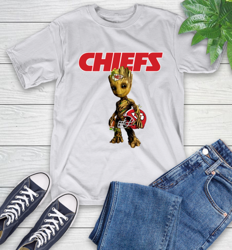 Kansas City Chiefs NFL Football Groot Marvel Guardians Of The Galaxy T-Shirt 12