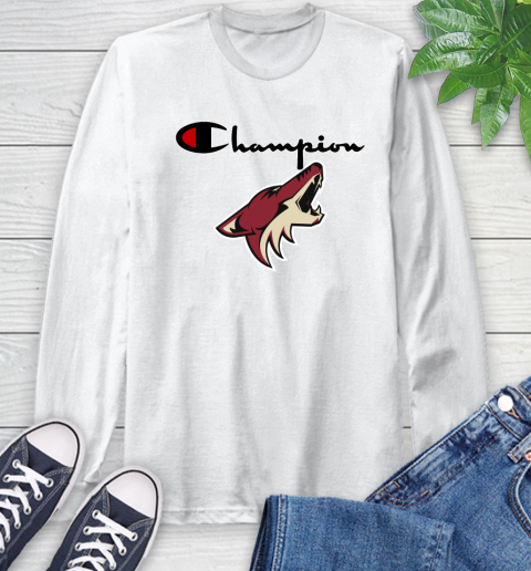 NHL Hockey Arizona Coyotes Champion Shirt Long Sleeve T-Shirt